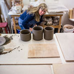 Kerstin Gren in her studio 2018